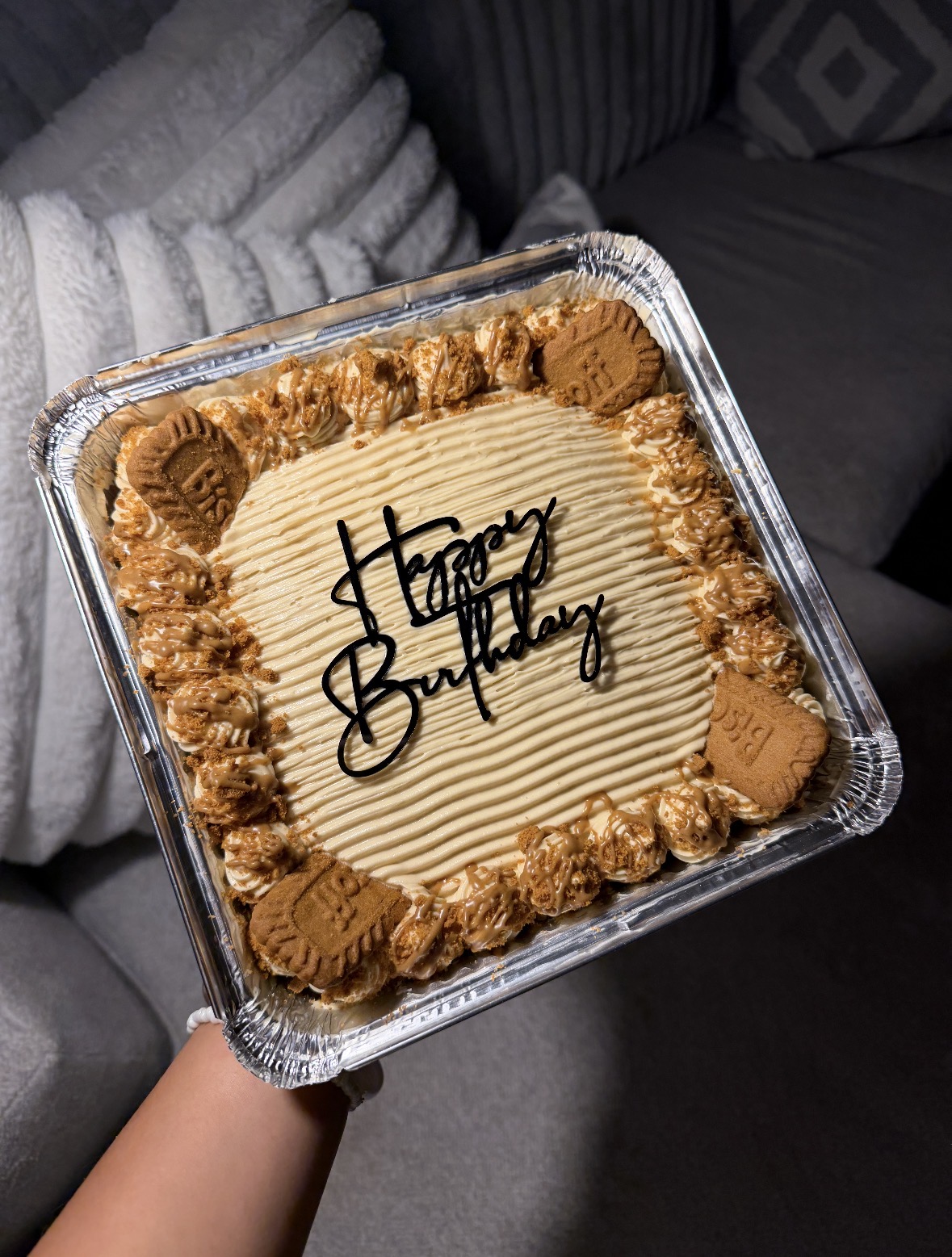 Baked with Hope decorated 8×8 cake